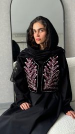 سخمه مشکی خوشه صورتی - تصویر 2