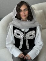 سخمه پاپیون بزرگ توپر مشکی