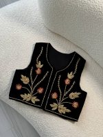 سخمه طلایی با گل قرمز (پیش فروش) - تصویر 4