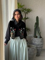 سخمه مشکی باغ گل عمودی - تصویر 2