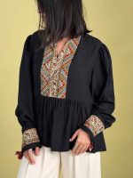شومیز یاس مشکی - تصویر 2