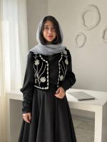 سخمه مشکی برگ انگور نقره