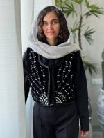 سخمه شاخه مشکی نقره ای (پیش فروش)