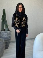 سخمه طلایی با گل قرمز (پیش فروش) - تصویر 2